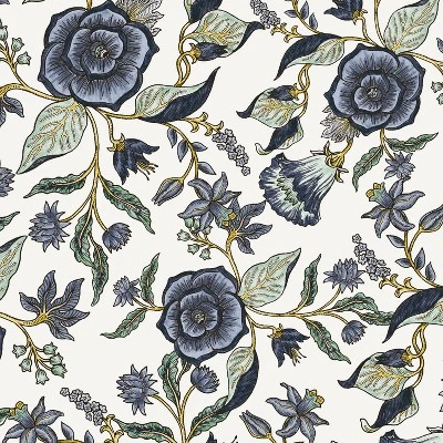 Fairland Square Storage Ottoman Shaded Floral Blue - Threshold™ 5 Fairland Square Storage Ottoman Shaded Floral Blue - Threshold™ – Image 3