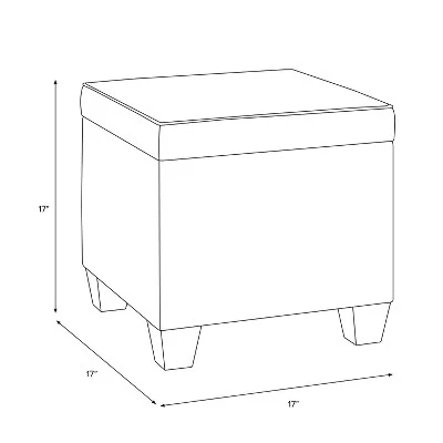 Fairland Square Storage Ottoman Shaded Floral Blue - Threshold™ 6 Fairland Square Storage Ottoman Shaded Floral Blue - Threshold™ – Image 4