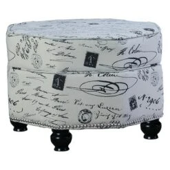 Storage Ottoman Legs-Ore International White -Ottomans Official Shop unnamed file 9354