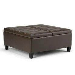 Tyler Coffee Table Storage Ottoman - Wyndenhall Chocolate Brown -Ottomans Official Shop unnamed file 9398