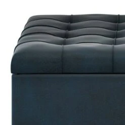 Elliot Coffee Table Storage Ottoman Distressed Dark Blue - WyndenHall -Ottomans Official Shop unnamed file 9414