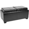 Harrison Double Tray Storage Ottoman Black - Safavieh 2 Harrison Double Tray Storage Ottoman Black - Safavieh -Ottomans Official Shop unnamed file 9424