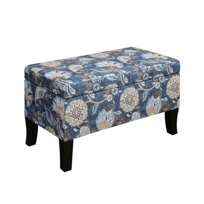 Designs4Comfort Winslow Storage Ottoman - Breighton Home Gray Flora 7 Designs4Comfort Winslow Storage Ottoman - Breighton Home Gray Flora – Image 5