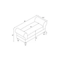 Lillian Bench - Linon Linen -Ottomans Official Shop unnamed file 946