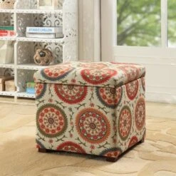Storage Ottoman Medallion Print - HomePop -Ottomans Official Shop unnamed file 9461