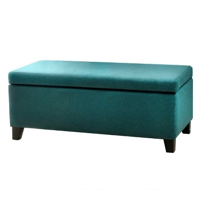 Breanna Storage Ottoman - Christopher Knight Home Dark Teal 7 Breanna Storage Ottoman - Christopher Knight Home Dark Teal – Image 5