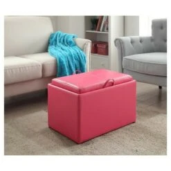 Accent Storage Ottoman Pink - Breighton Home 7 Accent Storage Ottoman Pink - Breighton Home -Ottomans Official Shop unnamed file 9484