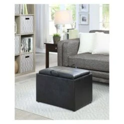 Designs4Comfort Accent Storage Ottoman - Breighton Home Espresso -Ottomans Official Shop unnamed file 9505