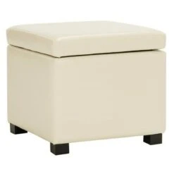 Jonathan Flip Top Storage Ottoman White - Safavieh -Ottomans Official Shop unnamed file 9511