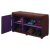Shoe Storage Ottoman 18" - Brown - Ore International 1 Shoe Storage Ottoman 18" - Brown - Ore International -Ottomans Official Shop unnamed file 9690