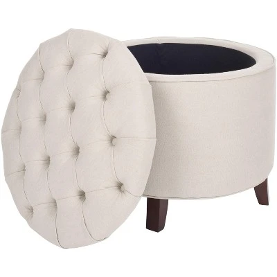 Amelia Tufted Storage Ottoman - Safavieh 5 Amelia Tufted Storage Ottoman - Safavieh – Image 3