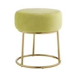 Bandi Accent Vanity Stool - Linon Green -Ottomans Official Shop unnamed file 97