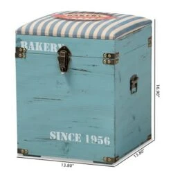 Caye Striped Finished Wood Storage Trunk Ottoman Light Blue - Baxton Studio -Ottomans Official Shop unnamed file 9728