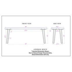 Alaterre Furniture Hairpin Natural Brown Live Edge Wood with Metal Bench 20 Alaterre Furniture Hairpin Natural Brown Live Edge Wood with Metal Bench -Ottomans Official Shop unnamed file 973