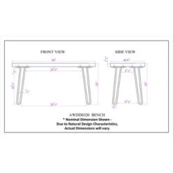 Alaterre Furniture Hairpin Natural Brown Live Edge Wood with Metal Bench 22 Alaterre Furniture Hairpin Natural Brown Live Edge Wood with Metal Bench -Ottomans Official Shop unnamed file 975