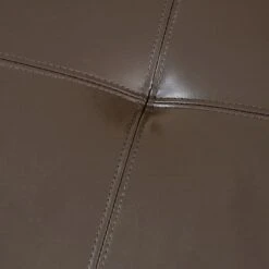 Alfred Bonded Leather Storage Ottoman Brown - Christopher Knight Home