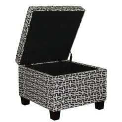 Geometric Star Storage Ottoman - Ore International