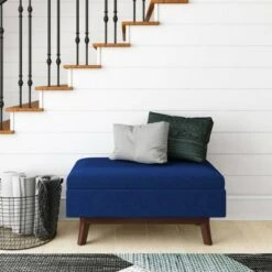 Ethan Small Rectangular Storage Ottoman Blue - WyndenHall -Ottomans Official Shop unnamed file 9787