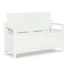 Laredo Storage Bench White - Linon