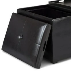 Franklin Small Coffee Table Storage Ottoman Midnight Black - WyndenHall -Ottomans Official Shop unnamed file 9811