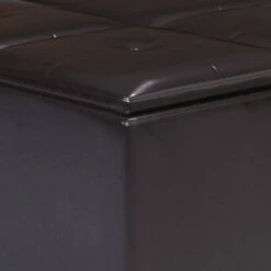 Karis Square Coffee Table Storage Ottoman Tanners Brown - WyndenHall -Ottomans Official Shop unnamed file 9819