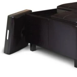 Karis Square Coffee Table Storage Ottoman Tanners Brown - WyndenHall -Ottomans Official Shop unnamed file 9820