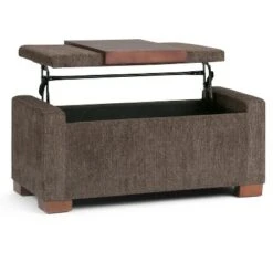 42" Crosby Lift Top Storage Ottoman Deep Umber Brown Fabric - WyndenHall -Ottomans Official Shop unnamed file 9842