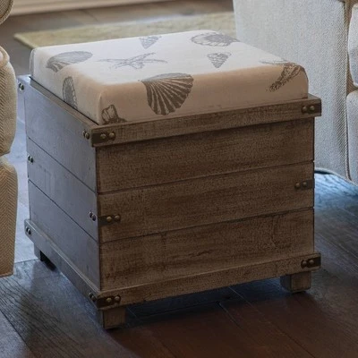 Decor Therapy Hadley Weathered Storage Ottoman - Décor Therapy Barnwood 6 Decor Therapy Hadley Weathered Storage Ottoman - Décor Therapy Barnwood – Image 4
