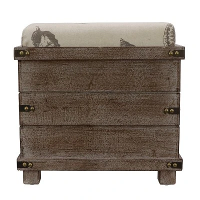 Decor Therapy Hadley Weathered Storage Ottoman - Décor Therapy Barnwood 10 Decor Therapy Hadley Weathered Storage Ottoman - Décor Therapy Barnwood – Image 8