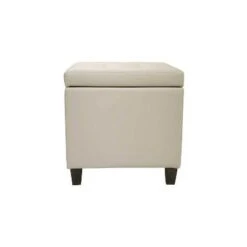 Square Button Tufted Storage Ottoman with Lift Off Lid - WOVENBYRD Pink Velvet -Ottomans Official Shop unnamed file 9974
