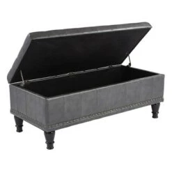 Caldwell Storage Ottoman Gray - OSP Home Furnishings